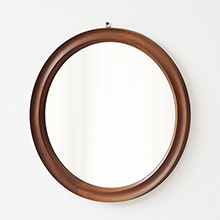 Pedersen & Hansen / Circular mirror in solid teak